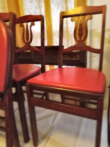Vintage Stakmore Wooden Harp Folding Chair Sold Separately 4 Available 