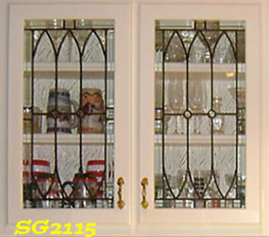 Spectacular Prairie Style Stained Glass Cabinet Door Inserts