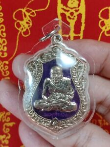 Lp Tuad Coin Silver Magic Holy Protect Safe Life Lucky Charm Pendant Thai Amulet