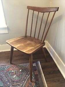 Rare Antique Vintage Mcm Shaker Whitney 1508 Maple Spindle Accent Side Chair Usa