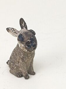 A Cold Painted Viennese Bronze Miniature Pug With Toothache