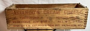 Antique Cream Cheese Block Wooden Box Axelrod S Cream Cheese 10 X 3 Inch