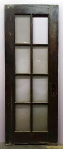 29 5x79 X1 75 Antique Vintage Old Wood Wooden Exterior French Door Window Glass
