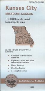 Usgs Topographic Map Kansas City Missouri 1983 39094 A1 Tm 100