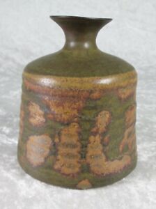 Japanese Omc Takahashi Style Pottery Vase Ringware 4 1 2in T Mid Century Modern