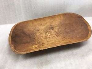 Old Hand Made Wooden Dough Bowl Makes A Great Table Centerpiece 22 X12 Big
