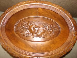 Antique Rare Coffee Table Carved Walnut