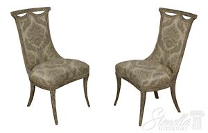 58829ec Pair French Regency Paint Decorated Fireside Chairs