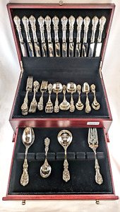 Reed Barton Francis I Sterling Silver Flatware Set 64 Pcs Service For 12