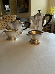 Kavin 4 Piece Art Deco Tea Coffee Set Epns Rare Set 