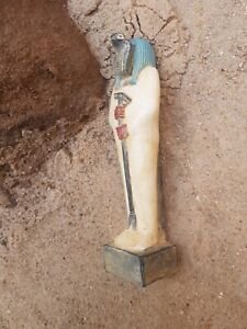 Rare Antique Ancient Egyptian Statue God Nehebkau Snake Head Funerary God 2480bc