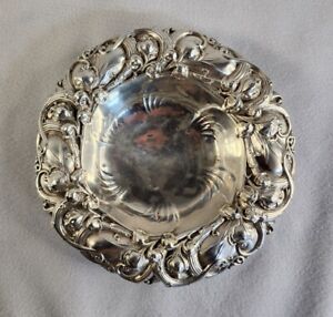 Sterling Silver Bowl Candy Nut Dish Frank M Whiting 6194 Lily Of The Valley 66g