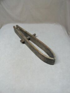 Antique Harness Maker Leather Worker Wood Vise Clamp Jaws Screw Make Your Own