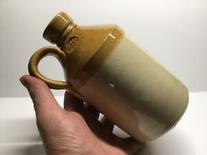 Small Antique Stoneware Whiskey Jug 