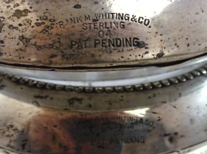 4 Vintage Sterling Silver Trimmed Coasters Old Ashtrays Frank M Whiting Co