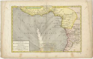 Antique Map Of The Coast Of Guinea By Dien 1820 