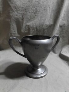Vintage Antique Federal Silver Plate On Copper Urn Shaped Trophy Unetched 4 5 
