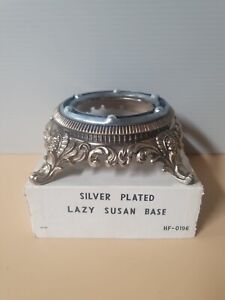 Vintage Silver Plate Lazy Susan Base No Hf 0196