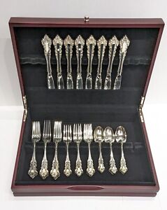 Medici Gorham 1971 Sterling Silver Service For 8 32 Pcs With New Storage Chest