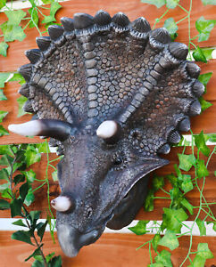 Ebros Jurassic Triceratops Wall Head Large 15 25 H Hanging Wall Decor Plaque