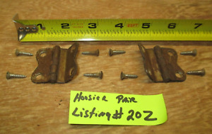 Hoosier Cabinet Door Hinge Screws Pair Original Butterfly Type Listing 20z