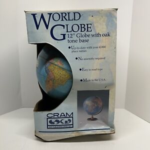 Crams Imperial World Globe Ussr East West Germany Mongolia Usa Made 12 Vintage 