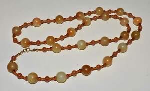 Antique Kapala Bead Necklace Tibet 14k Gf Clasp 32 