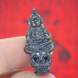 Phra Ngang Blessed Amulet Gambling Love Charm Talisman Skull Hong Prai Buddha