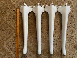 4 Antique Matching 20 1 2 White Porcelain Stove Legs Free S H