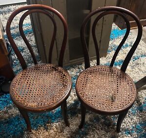 2 Thornet Bentwood Childs Chairs 
