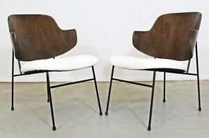 Pair Of Mid Century Danish Modern Ib Kofod Larsen Selig Penguin Chairs