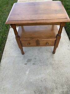 Heywood Wakefield Nightstand Table With 1 Drawer 24 X17 X25 Rare Vintage