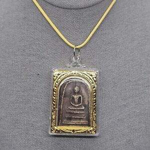 Authentic Thai Buddhist Amulet Blessed By Monks Thailand Votive Tablet Buddha