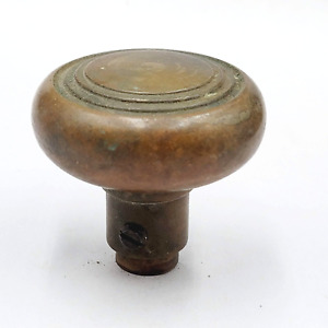 Vintage Bronze Solid Heavy Single Doorknob Salvage Door Hardware 2 25 