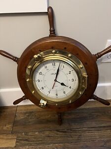 Seth Thomas Ships Wheel Nautical Clock