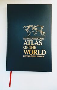 Large National Geographic Atlas Of The World Revised Sixth Edition 