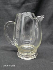 Wallace Sterling Silver Based Glass Martini Cocktail Pitcher Vintage 1960 5832