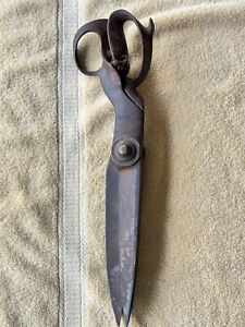 Rare Huge 16 3lb Antique 1859 R Heinisch Newark Nj Tailor Shears Scissors