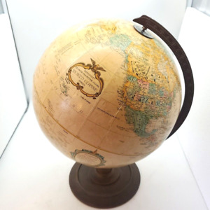 Vintage Replogle Globe 12 World Classic Series Tan Beige Color Decoration