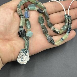 Wonderful Ancient Roman Iridescent Glass Beads Necklace