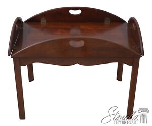 59645ec Baker Chippendale Mahogany Butler Coffee Table