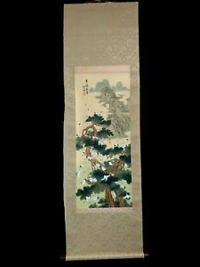 Hanging Scroll Chinese Art Painting Calligraphy Hand Paint Kakejiku 437