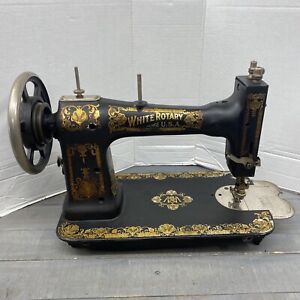 Vintage White Rotary U S A Sewing Machine Antique 1913 Fr 2453267