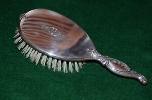 R Wallace Sons Sterling Silver Hair Brush Very Clean And Beautiful 