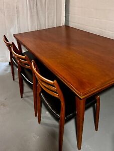 Vintage Teak Danish Ext Table M Ller Designs Model 254 Chairs Mod 78 