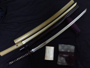 Japanese Sword Antiqu Wakizashi Koshirae 27 99inch From Japan Katana