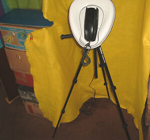 Stupid Ooak Strange Camera Tripod Bedpan Working Rotary Telephone Repurposed