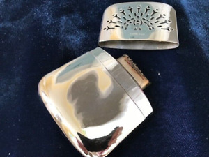 Vintage Hand Warmer Silver Coloured Metal Empire Made And Pouch