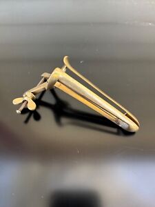Antique Medical Instrument Early Brass Speculum