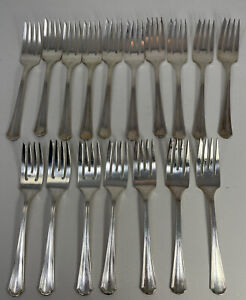 Oneida Hotel Silver Plated 17 Meat Forks